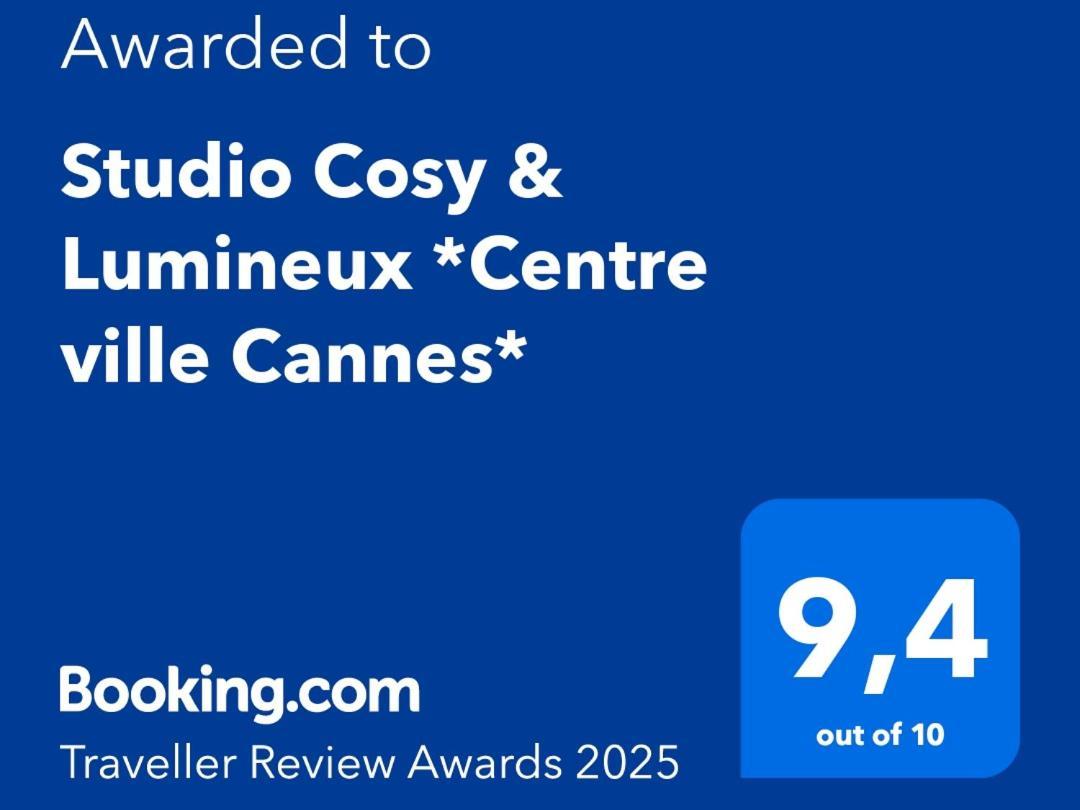 Studio Cosy & Lumineux *Centre Ville Cannes* 外观 照片
